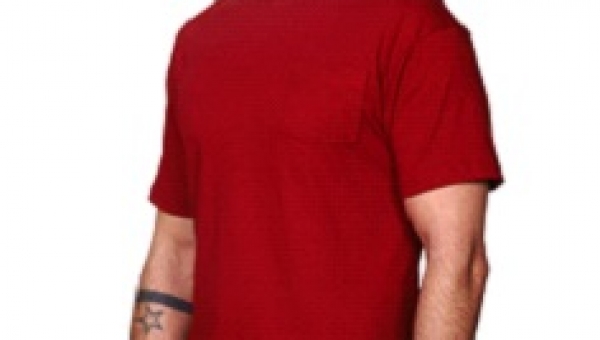 Men's Cotton Matching Pocket Short Sleeve T-Shirt